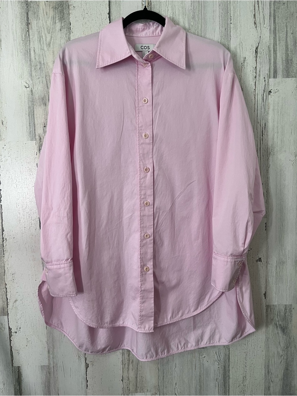COS Pink Oversized Button-Down size 4 - Picture 5 of 14